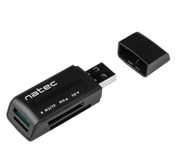 Natec CZYTNIK KART MINI ANT 3 SDHC MMC M2 MICRO SD USB 2.0 - 1470219 - zdjęcie 2